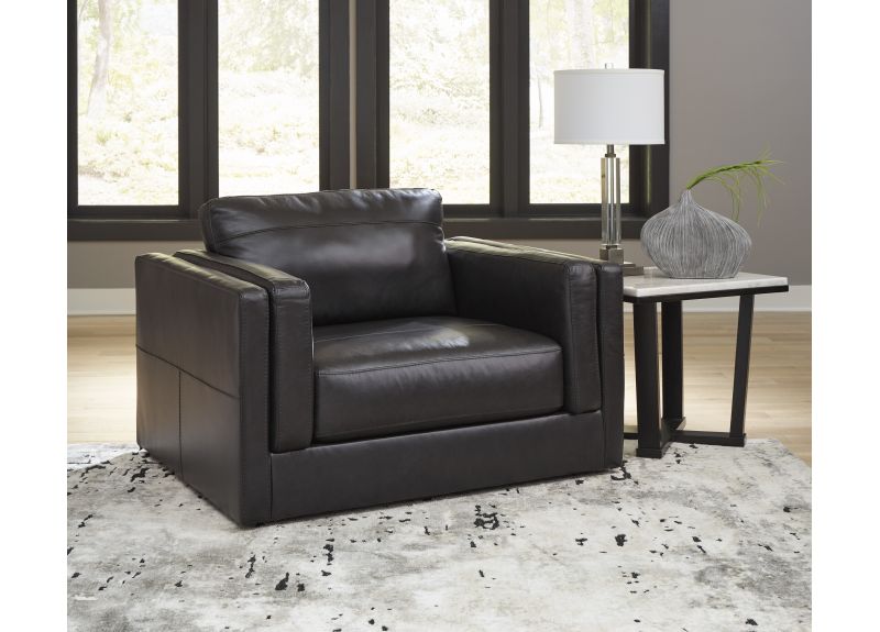 Genuine Leather Armchair with Sagging Resistant - Pyree